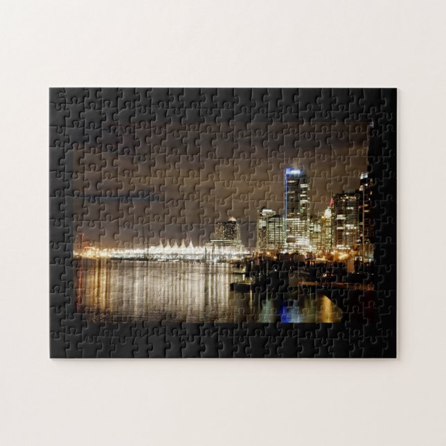 Puzzle Horizon de Vancouver la nuit (Horizontal)