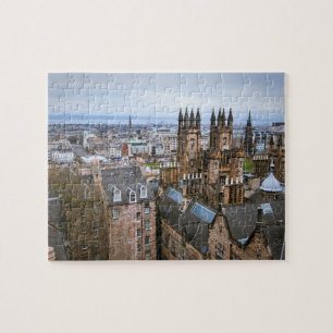 Puzzle Horizon d'Edimbourg à partir de dessus de toit,