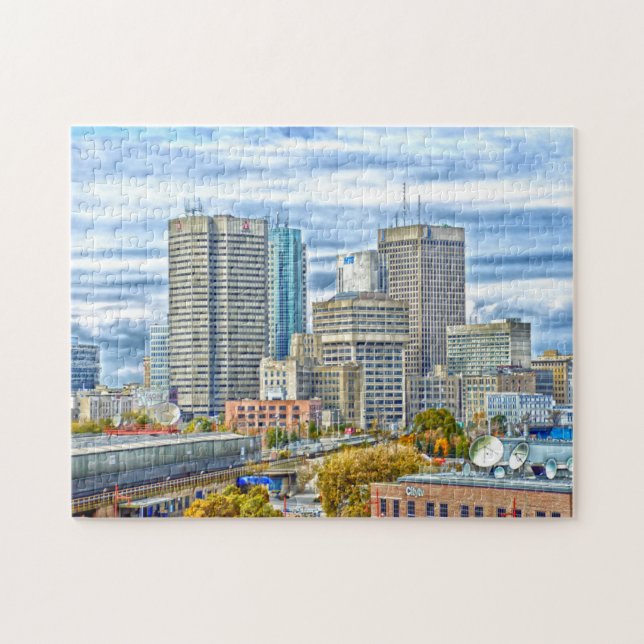Puzzle Horizon Winnipeg Canada. (Horizontal)