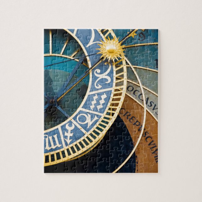 Puzzle Horloge astronomique et zodiaque de Prague (Vertical)