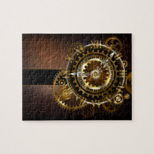 Puzzle Horloge Steampunk avec des engrenages anciens