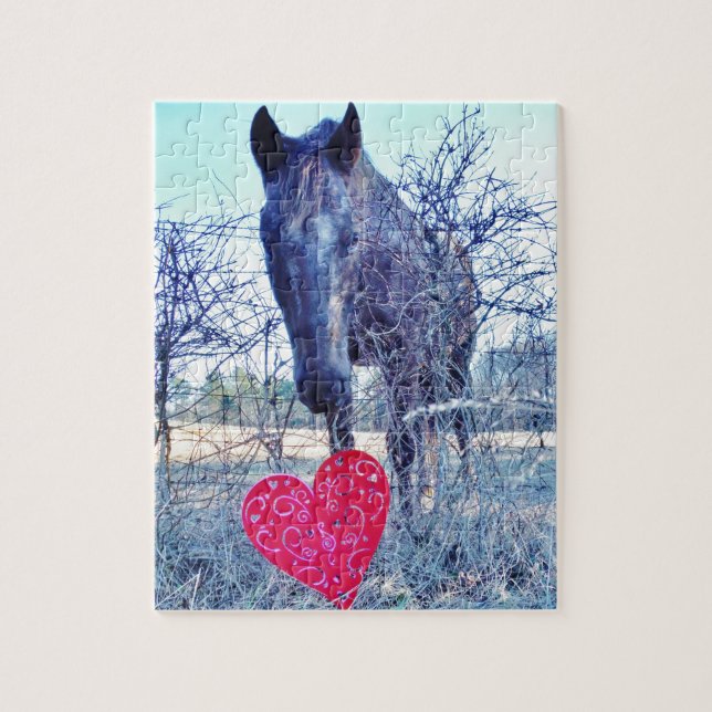 Puzzle Horse et heart (Vertical)