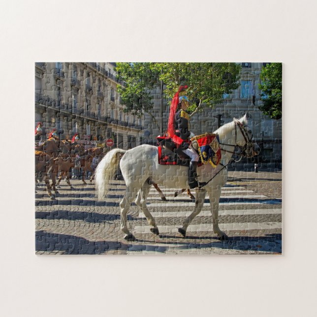 Puzzle Horse Guards Paris. (Horizontal)