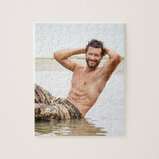 Puzzle Hot Guy Sexy Shirless Muscle Man Hunk Exercices
