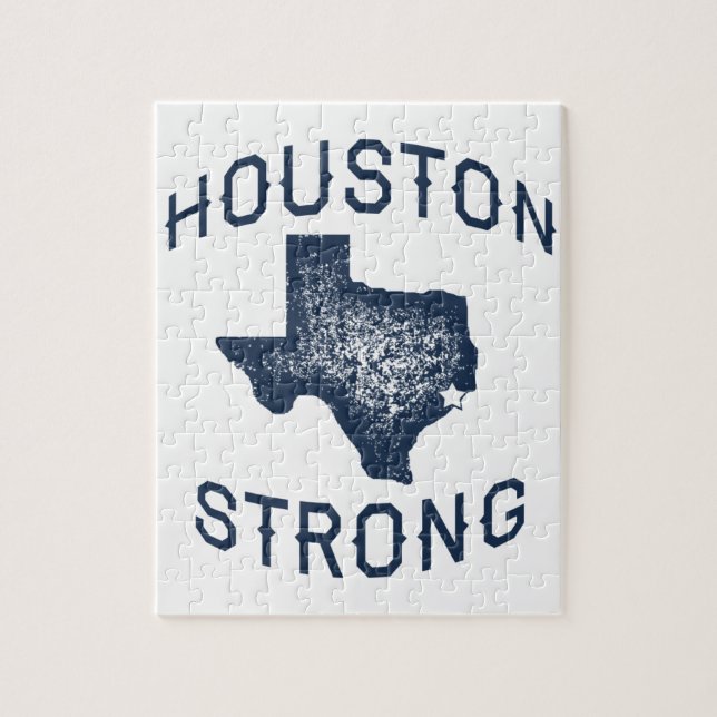 Puzzle Houston fort - soulagement d'inondation de Harvey (Vertical)