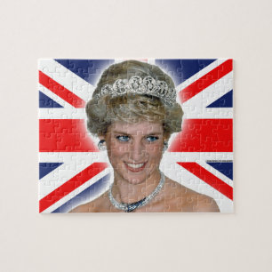 Puzzle HRH Princess Diana Union Jack