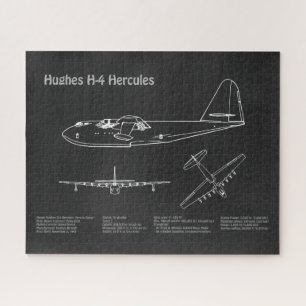 Puzzle Hughes H-4 Hercules Oie d'épinette - Plans d'avion