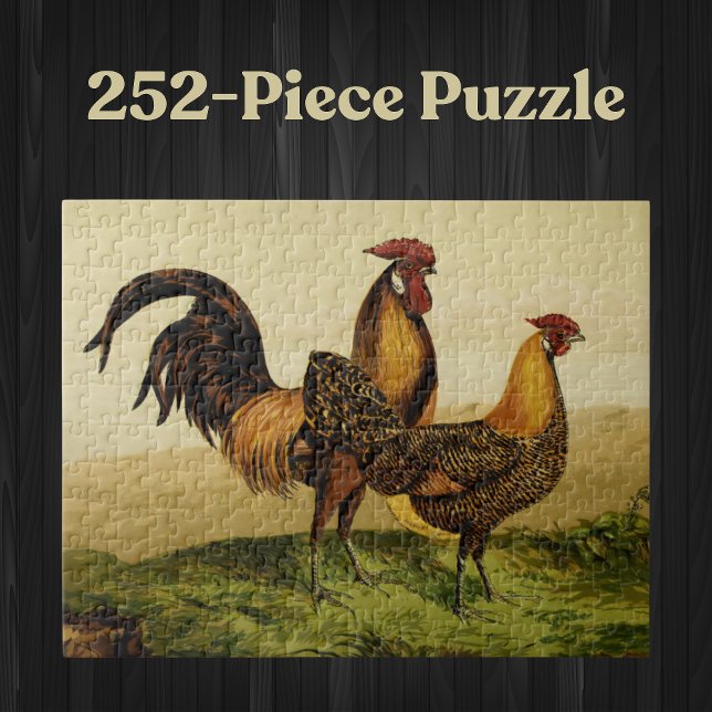 Puzzle Huile d'or de Hambourg Costumes et poules sur ferm (Créateur téléchargé)