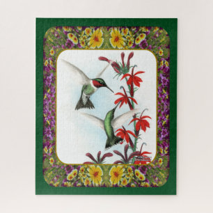 Puzzle Hummingbirds and Flowers #5