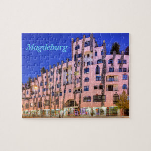 Puzzle Hundertwasser en photo de Magdebourg