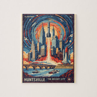 Puzzle Huntsville Alabama Rocket City Futuristic Space