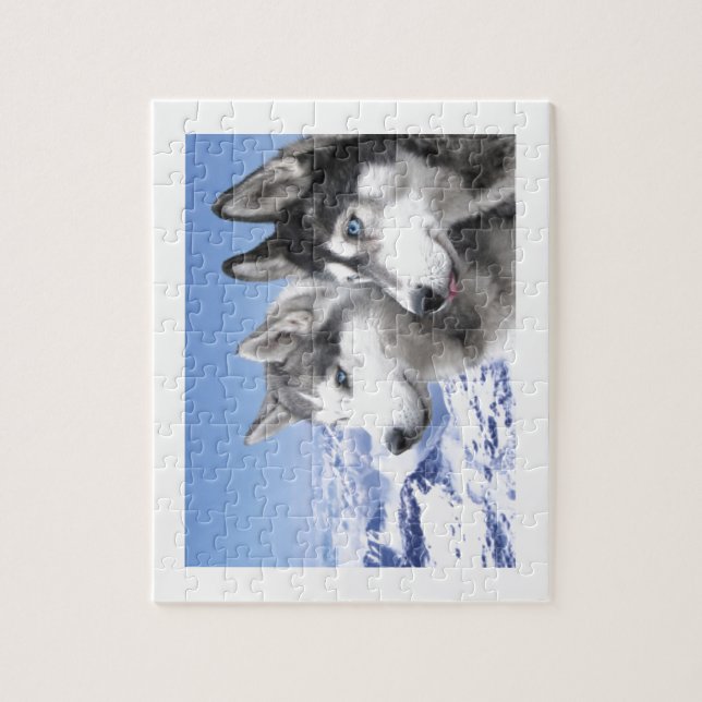 Puzzle Huskies de Sibérie (Vertical)