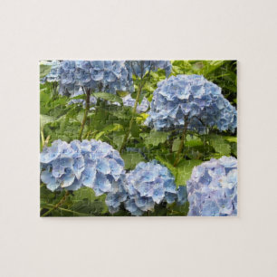 Puzzle Hydrangeas Bleu Profond