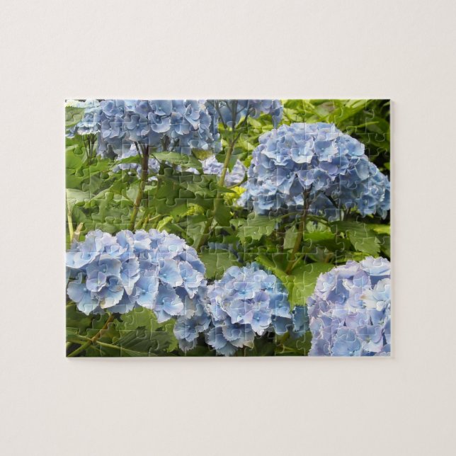 Puzzle Hydrangeas Bleu Profond (Horizontal)