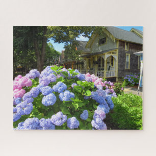 Puzzle Hydrangée bleue et rose - Martha's Vineyard Jigsa