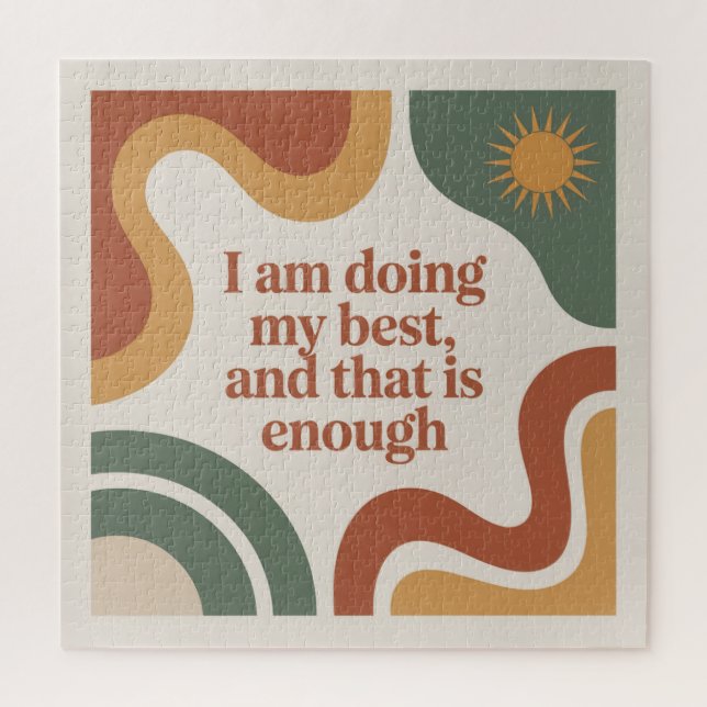 Puzzle I Am Doing My Best, And That Is Enough (Vertical)