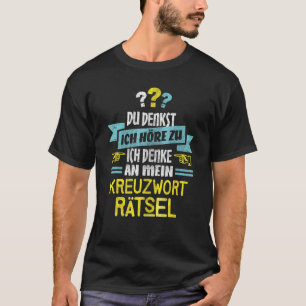 Puzzle I Crossword für Letter Puzzles Nerd T-Shirt