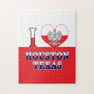 Puzzle I Heart Love Houston Texas
