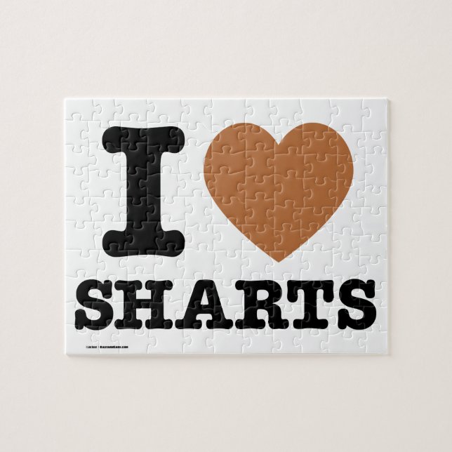 Puzzle I Heart Sharts (Horizontal)