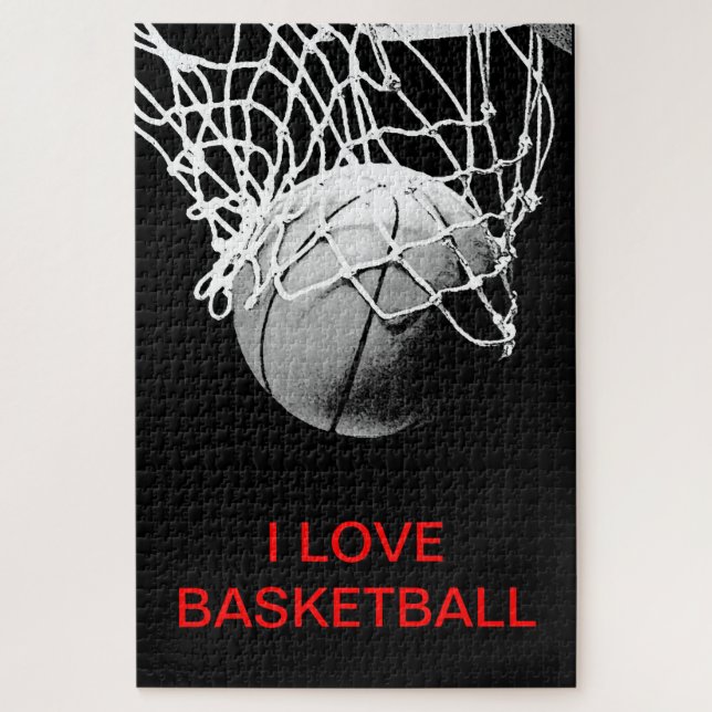 Puzzle I Love Basketball (Vertical)