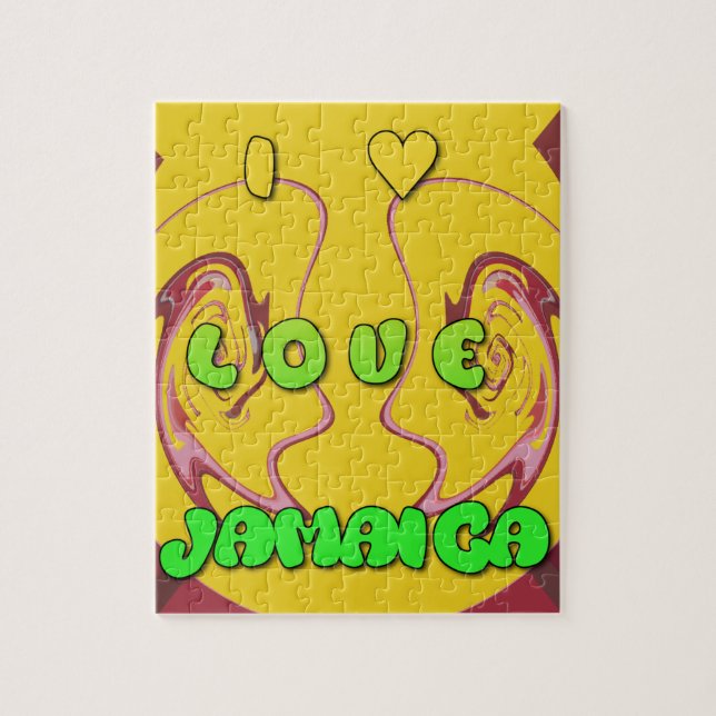 Puzzle I love Jamaica (Vertical)