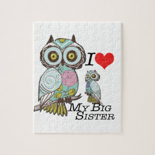 Puzzle I-Love my-big Sister Owls Sélection de plusieurs 