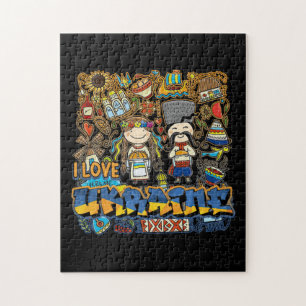 Puzzle I love Ukraine