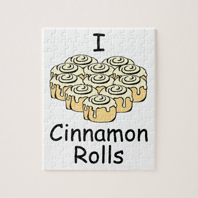 Puzzle I petits pains doux d'amour de Rolls de cannelle (Vertical)