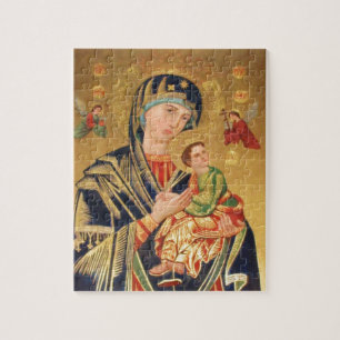 Puzzle Icône orthodoxe russe - Vierge Marie et bébé J