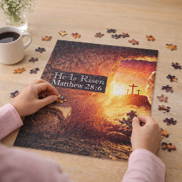 Puzzle Il Est Ressuscité Trois Croix Tombeau Vide Pâques