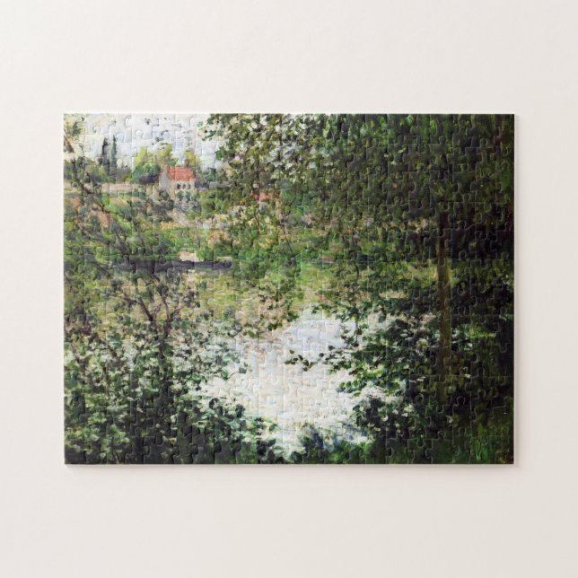 Puzzle Île de la Grande Jatte à travers les arbres Monet  (Horizontal)