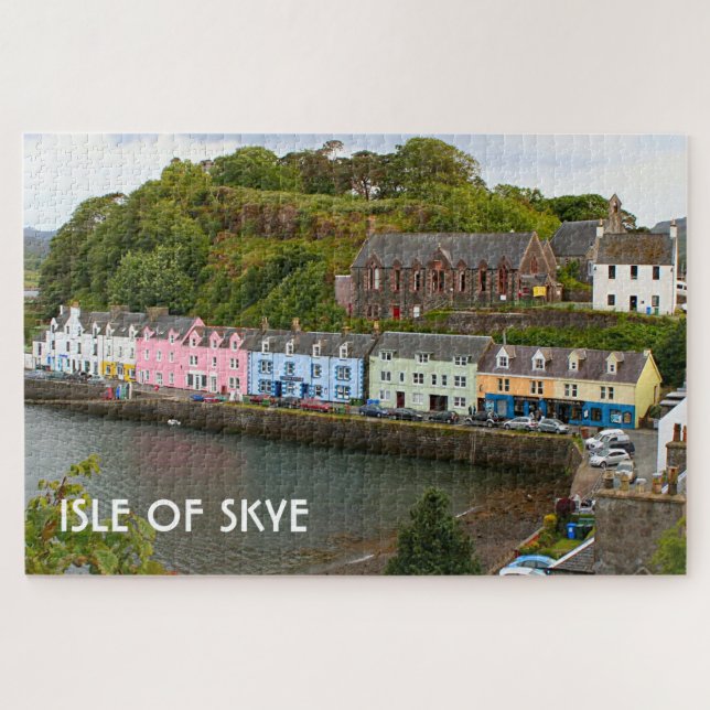 Puzzle Île de Skye : Portree, Écosse (Horizontal)