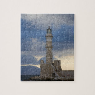 Puzzle Île grecque de Crète et vieille ville de Chania 