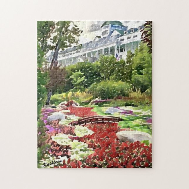 Puzzle Île Mackinac Carte postale Secret Garden (Vertical)
