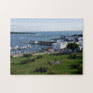 Puzzle Île Mackinac et port, Michigan