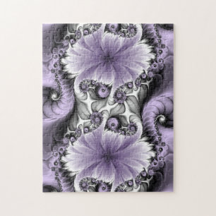 Puzzle Illusion de lilas Art floral abstrait fractal Fant