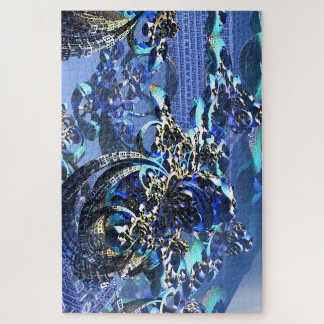 Puzzle Illustration 3D d'une fractale complexe (Vertical)