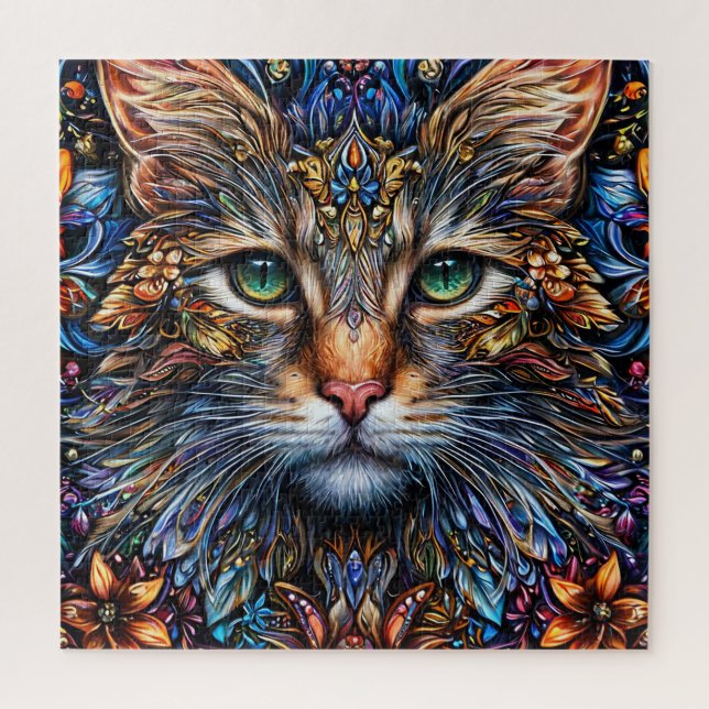 Puzzle Illustration Abstraite de chats (Vertical)