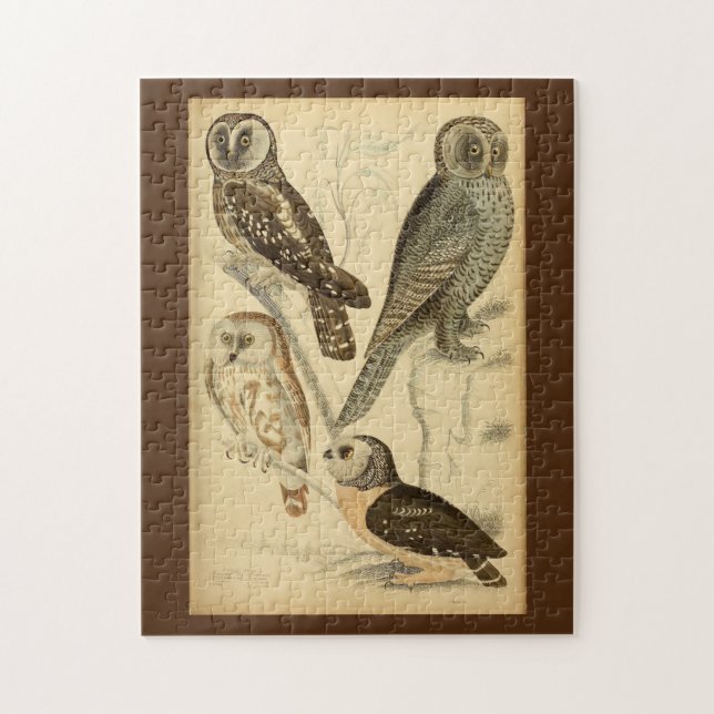 Puzzle Illustration Chouettes (Vertical)