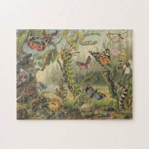 Puzzle Illustration colorée d'insectes Vintages