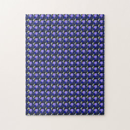 Puzzle Illustration couleur Formes élégantes, Gris et Ble