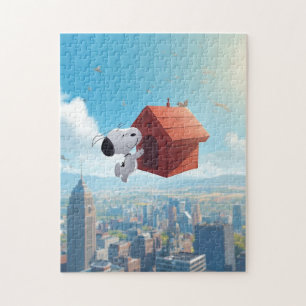 Puzzle Illustration de bande dessinée de ville flottante