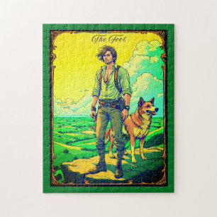 Puzzle Illustration de carte de tarot, Le Fou