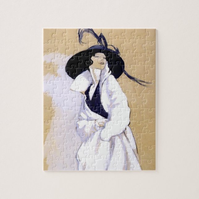 Puzzle Illustration De Dudovich Art Déco "La Femme En C B (Vertical)
