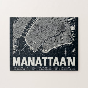 Puzzle Illustration de la carte de Manhattan