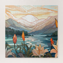 Illustration de la nature de 20 po x 20 po, 676 pi