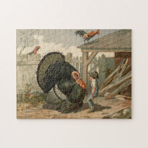 Puzzle Illustration de l'argument de Thanksgiving Turquie