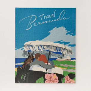 Puzzle Illustration de l'art de voyage des Bermudes vinta