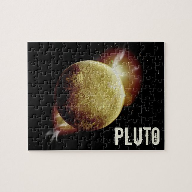 Puzzle Illustration de l'univers 3d de la planète jaune P (Horizontal)