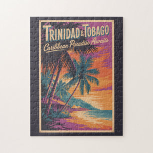Puzzle Illustration de paysage de Trinité-et-Tobago Voyag